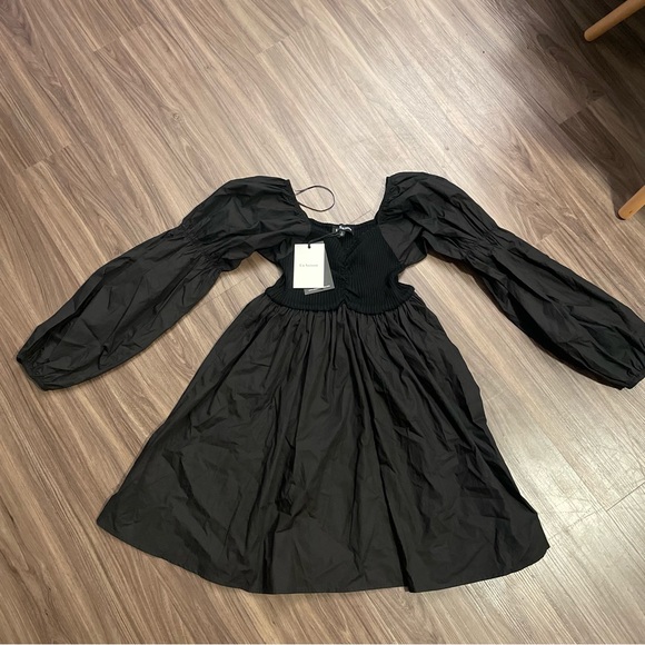 NWT En Saison Balloon Sleeve Dress - Picture 3 of 7